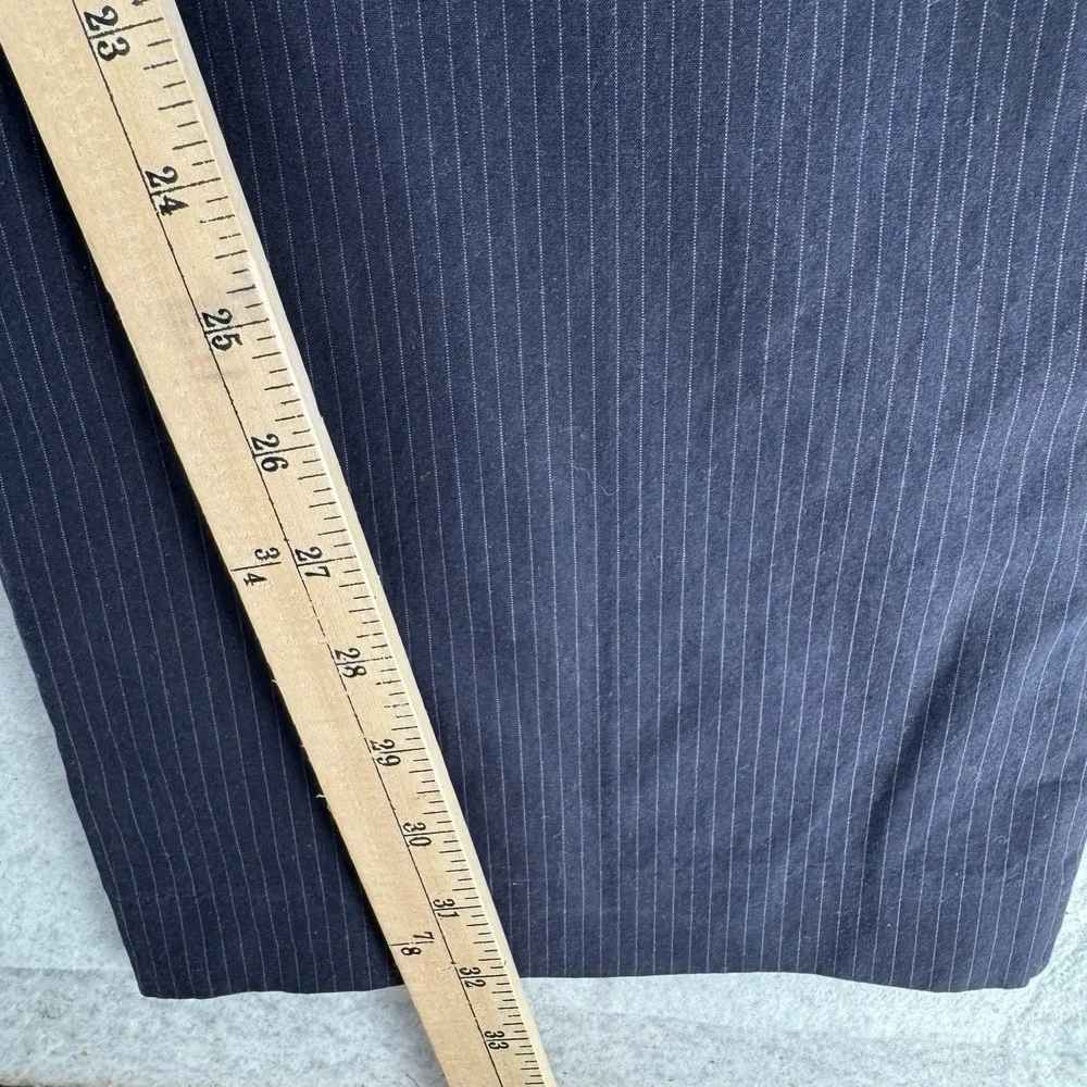 Banana Republic Pants Mens 35x34 Blue Pinstripe Dress Trousers‎ Straight Leg